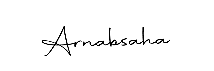 Make a beautiful signature design for name Arnabsaha. With this signature (Autography-DOLnW) style, you can create a handwritten signature for free. Arnabsaha signature style 10 images and pictures png