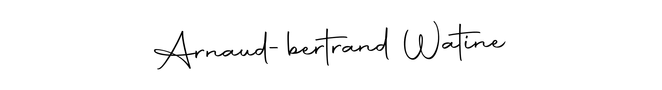 Create a beautiful signature design for name Arnaud-bertrand Watine. With this signature (Autography-DOLnW) fonts, you can make a handwritten signature for free. Arnaud-bertrand Watine signature style 10 images and pictures png