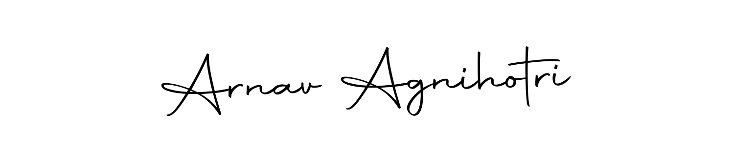 Create a beautiful signature design for name Arnav Agnihotri. With this signature (Autography-DOLnW) fonts, you can make a handwritten signature for free. Arnav Agnihotri signature style 10 images and pictures png