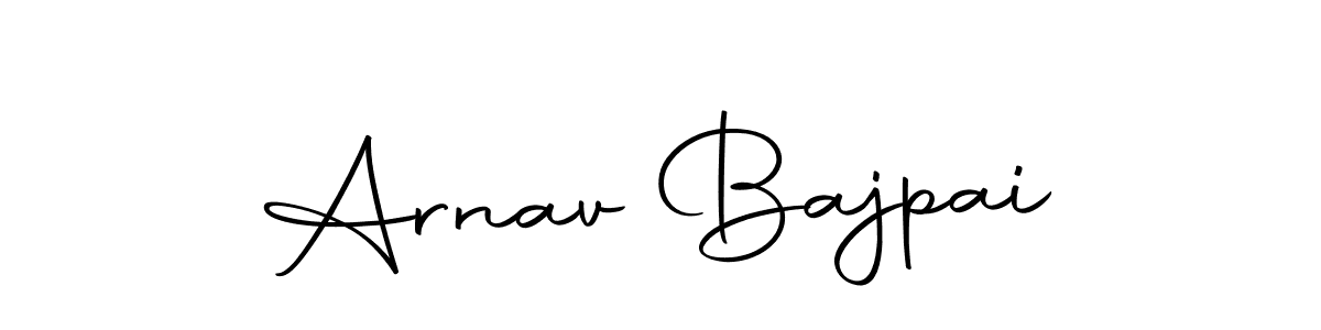 You should practise on your own different ways (Autography-DOLnW) to write your name (Arnav Bajpai) in signature. don't let someone else do it for you. Arnav Bajpai signature style 10 images and pictures png
