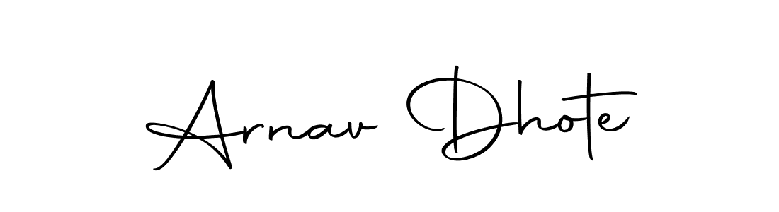 Also we have Arnav Dhote name is the best signature style. Create professional handwritten signature collection using Autography-DOLnW autograph style. Arnav Dhote signature style 10 images and pictures png