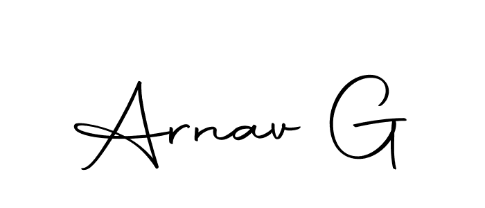The best way (Autography-DOLnW) to make a short signature is to pick only two or three words in your name. The name Arnav G include a total of six letters. For converting this name. Arnav G signature style 10 images and pictures png