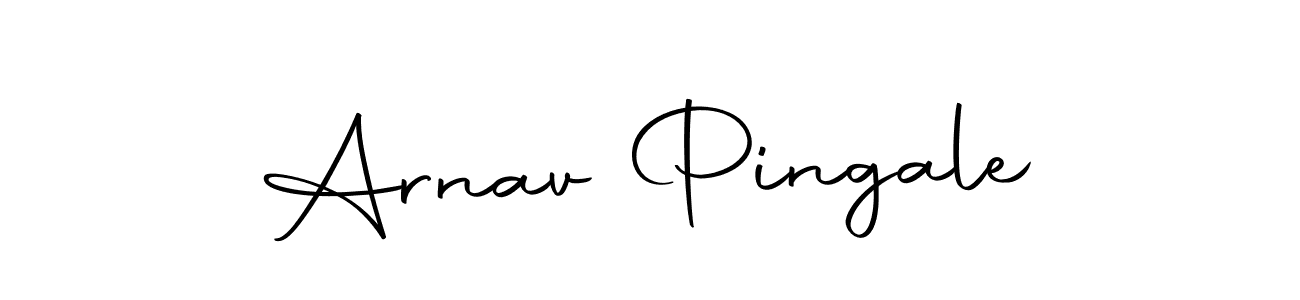 Create a beautiful signature design for name Arnav Pingale. With this signature (Autography-DOLnW) fonts, you can make a handwritten signature for free. Arnav Pingale signature style 10 images and pictures png