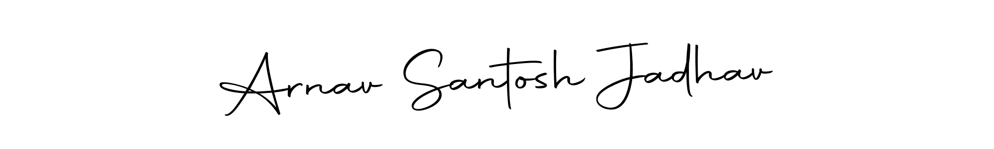 Use a signature maker to create a handwritten signature online. With this signature software, you can design (Autography-DOLnW) your own signature for name Arnav Santosh Jadhav. Arnav Santosh Jadhav signature style 10 images and pictures png