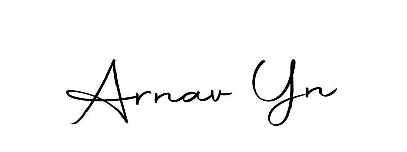 This is the best signature style for the Arnav Yn name. Also you like these signature font (Autography-DOLnW). Mix name signature. Arnav Yn signature style 10 images and pictures png