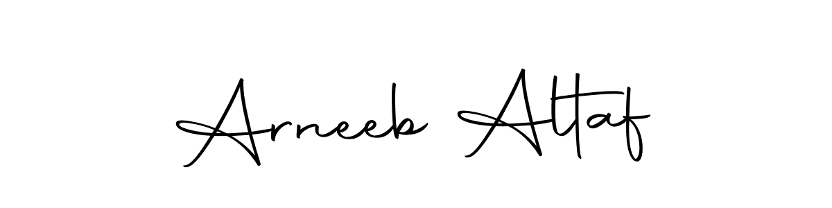 Similarly Autography-DOLnW is the best handwritten signature design. Signature creator online .You can use it as an online autograph creator for name Arneeb Altaf. Arneeb Altaf signature style 10 images and pictures png