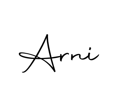 Create a beautiful signature design for name Arni. With this signature (Autography-DOLnW) fonts, you can make a handwritten signature for free. Arni signature style 10 images and pictures png