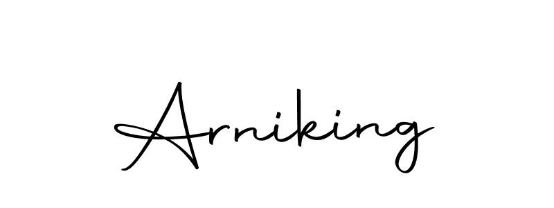 Make a beautiful signature design for name Arniking. With this signature (Autography-DOLnW) style, you can create a handwritten signature for free. Arniking signature style 10 images and pictures png
