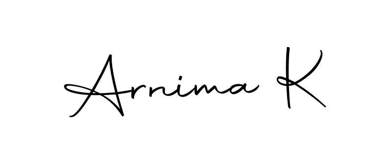 Similarly Autography-DOLnW is the best handwritten signature design. Signature creator online .You can use it as an online autograph creator for name Arnima K. Arnima K signature style 10 images and pictures png