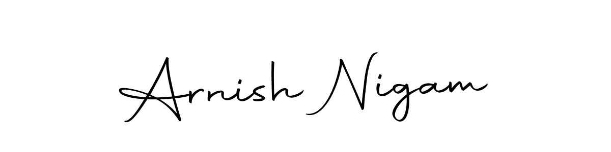 Make a beautiful signature design for name Arnish Nigam. With this signature (Autography-DOLnW) style, you can create a handwritten signature for free. Arnish Nigam signature style 10 images and pictures png