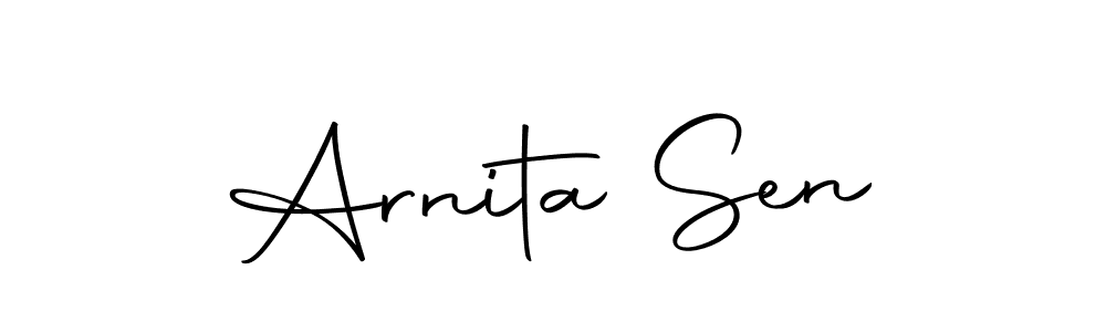 Here are the top 10 professional signature styles for the name Arnita Sen. These are the best autograph styles you can use for your name. Arnita Sen signature style 10 images and pictures png