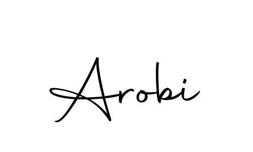 How to make Arobi name signature. Use Autography-DOLnW style for creating short signs online. This is the latest handwritten sign. Arobi signature style 10 images and pictures png