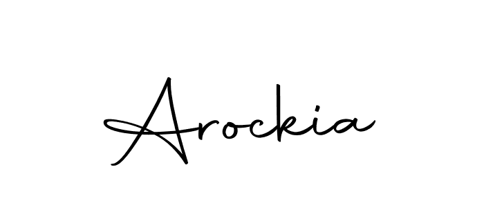 Make a beautiful signature design for name Arockia. Use this online signature maker to create a handwritten signature for free. Arockia signature style 10 images and pictures png