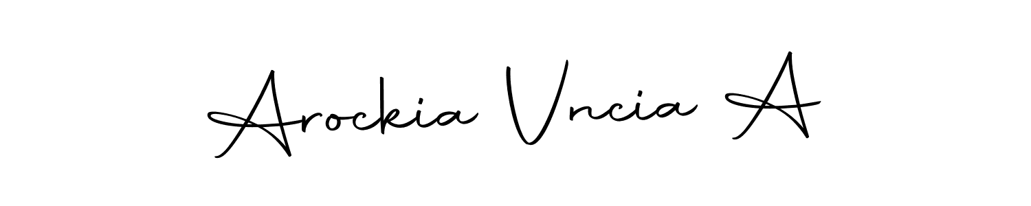 How to Draw Arockia Vncia A signature style? Autography-DOLnW is a latest design signature styles for name Arockia Vncia A. Arockia Vncia A signature style 10 images and pictures png
