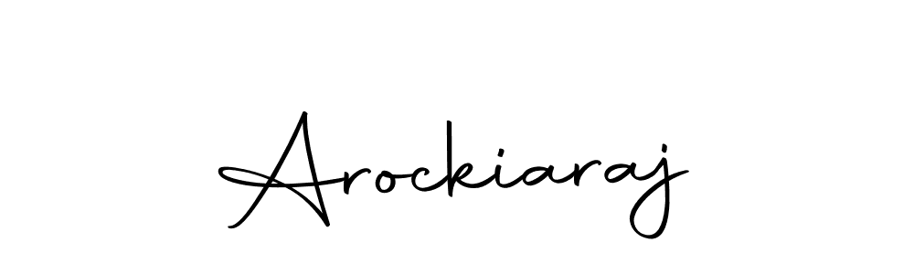 Use a signature maker to create a handwritten signature online. With this signature software, you can design (Autography-DOLnW) your own signature for name Arockiaraj. Arockiaraj signature style 10 images and pictures png