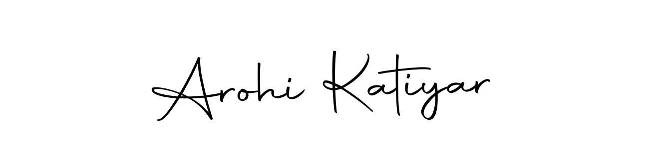 Arohi Katiyar stylish signature style. Best Handwritten Sign (Autography-DOLnW) for my name. Handwritten Signature Collection Ideas for my name Arohi Katiyar. Arohi Katiyar signature style 10 images and pictures png