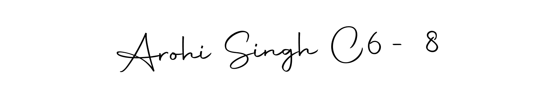 if you are searching for the best signature style for your name Arohi Singh C6 - 8. so please give up your signature search. here we have designed multiple signature styles  using Autography-DOLnW. Arohi Singh C6 - 8 signature style 10 images and pictures png