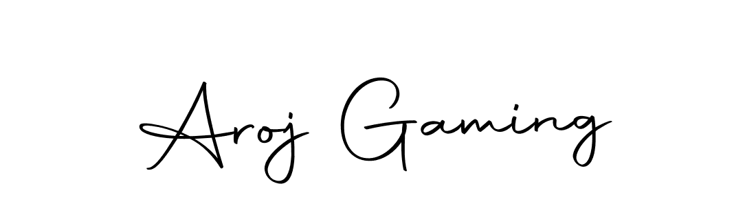 Make a beautiful signature design for name Aroj Gaming. Use this online signature maker to create a handwritten signature for free. Aroj Gaming signature style 10 images and pictures png