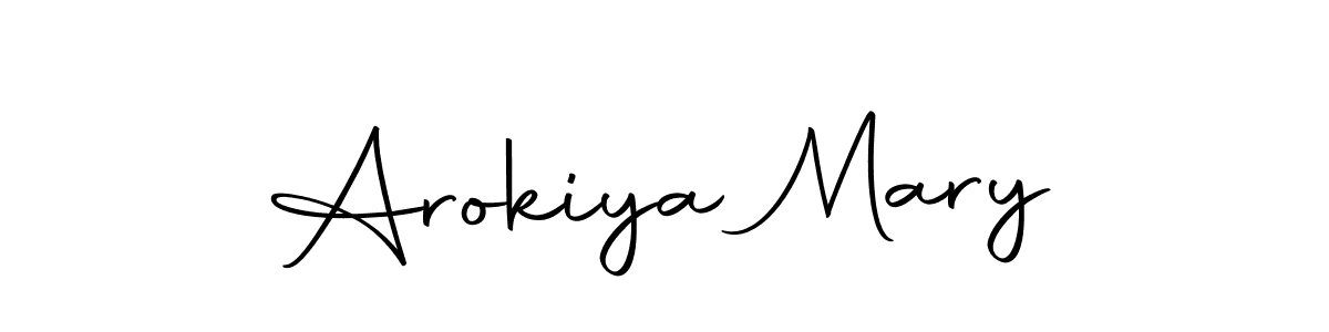 Make a beautiful signature design for name Arokiya Mary. Use this online signature maker to create a handwritten signature for free. Arokiya Mary signature style 10 images and pictures png