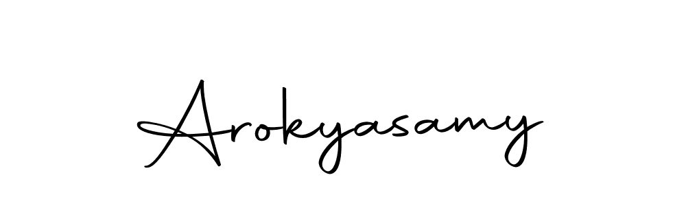 Design your own signature with our free online signature maker. With this signature software, you can create a handwritten (Autography-DOLnW) signature for name Arokyasamy. Arokyasamy signature style 10 images and pictures png