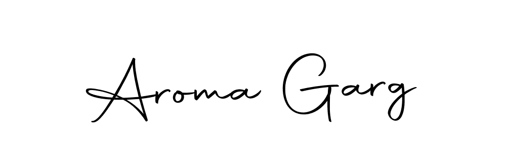 Here are the top 10 professional signature styles for the name Aroma Garg. These are the best autograph styles you can use for your name. Aroma Garg signature style 10 images and pictures png