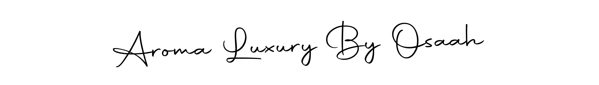 Similarly Autography-DOLnW is the best handwritten signature design. Signature creator online .You can use it as an online autograph creator for name Aroma Luxury By Osaah. Aroma Luxury By Osaah signature style 10 images and pictures png