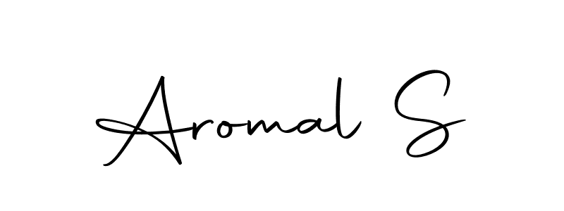 You should practise on your own different ways (Autography-DOLnW) to write your name (Aromal S) in signature. don't let someone else do it for you. Aromal S signature style 10 images and pictures png