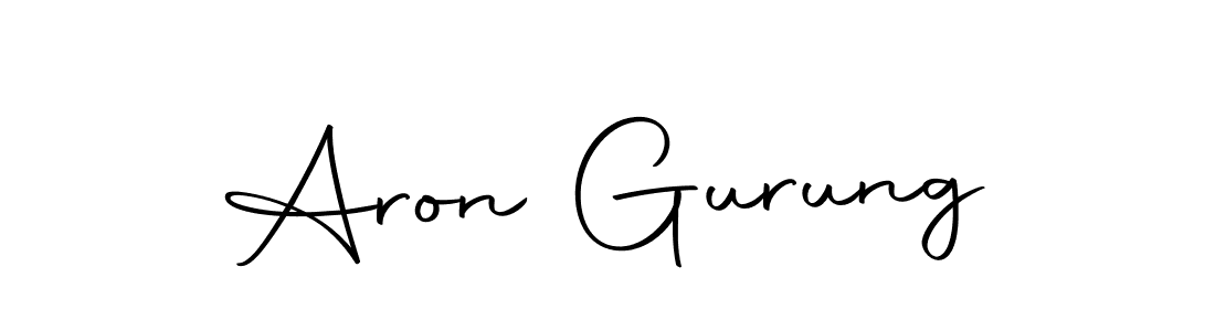 Also we have Aron Gurung name is the best signature style. Create professional handwritten signature collection using Autography-DOLnW autograph style. Aron Gurung signature style 10 images and pictures png