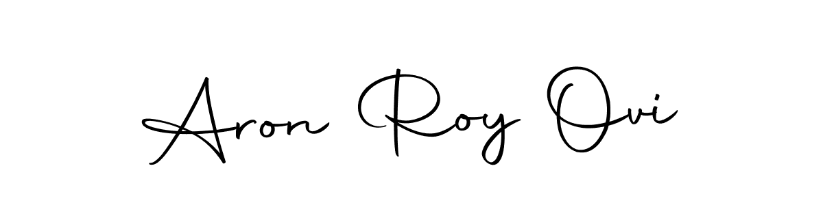 How to make Aron Roy Ovi signature? Autography-DOLnW is a professional autograph style. Create handwritten signature for Aron Roy Ovi name. Aron Roy Ovi signature style 10 images and pictures png