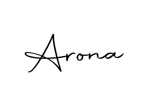 Design your own signature with our free online signature maker. With this signature software, you can create a handwritten (Autography-DOLnW) signature for name Arona. Arona signature style 10 images and pictures png
