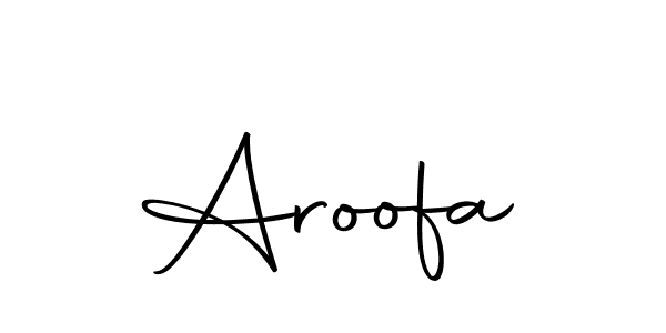 Design your own signature with our free online signature maker. With this signature software, you can create a handwritten (Autography-DOLnW) signature for name Aroofa. Aroofa signature style 10 images and pictures png