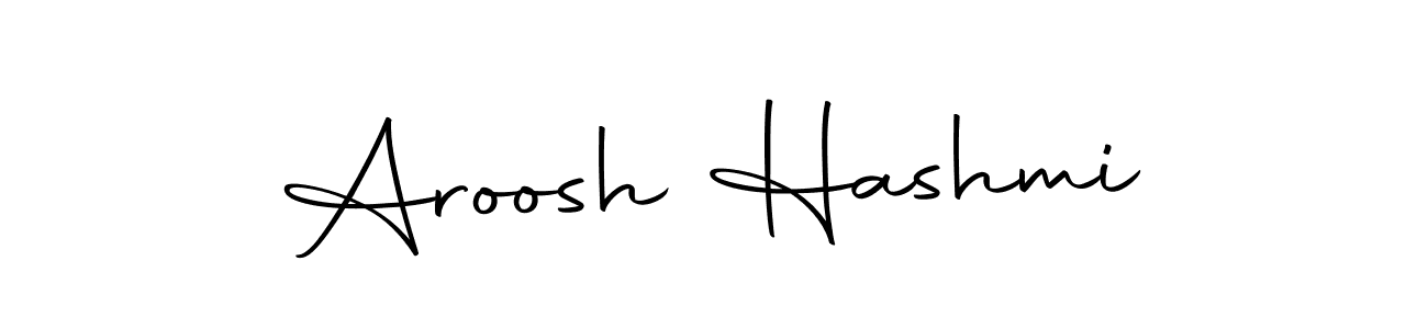 Aroosh Hashmi stylish signature style. Best Handwritten Sign (Autography-DOLnW) for my name. Handwritten Signature Collection Ideas for my name Aroosh Hashmi. Aroosh Hashmi signature style 10 images and pictures png