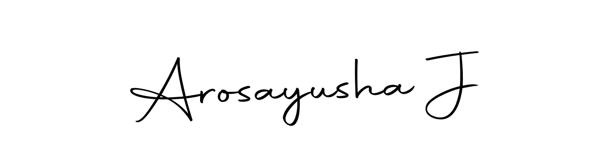 How to make Arosayusha J signature? Autography-DOLnW is a professional autograph style. Create handwritten signature for Arosayusha J name. Arosayusha J signature style 10 images and pictures png