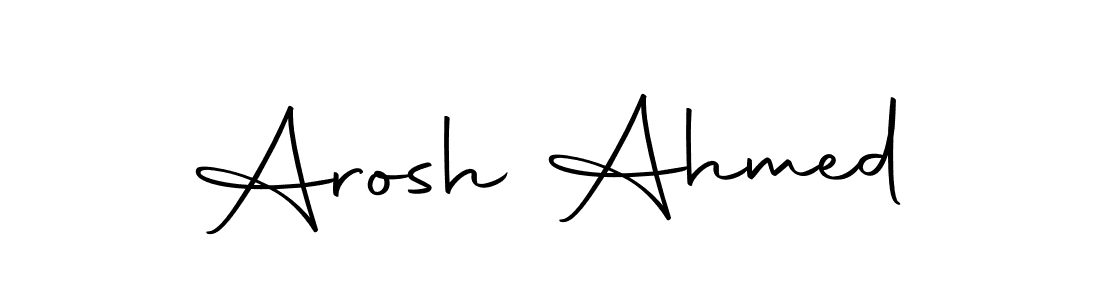 if you are searching for the best signature style for your name Arosh Ahmed. so please give up your signature search. here we have designed multiple signature styles  using Autography-DOLnW. Arosh Ahmed signature style 10 images and pictures png