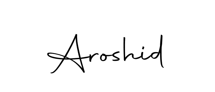 Make a beautiful signature design for name Aroshid. Use this online signature maker to create a handwritten signature for free. Aroshid signature style 10 images and pictures png