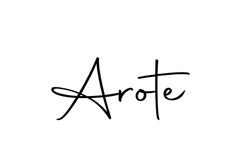 Use a signature maker to create a handwritten signature online. With this signature software, you can design (Autography-DOLnW) your own signature for name Arote. Arote signature style 10 images and pictures png