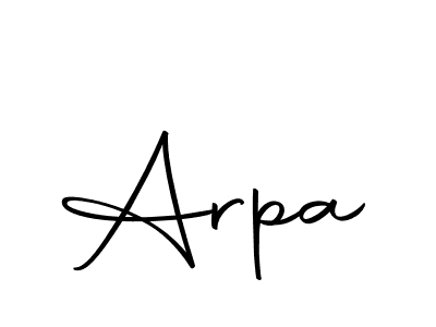 Create a beautiful signature design for name Arpa. With this signature (Autography-DOLnW) fonts, you can make a handwritten signature for free. Arpa signature style 10 images and pictures png