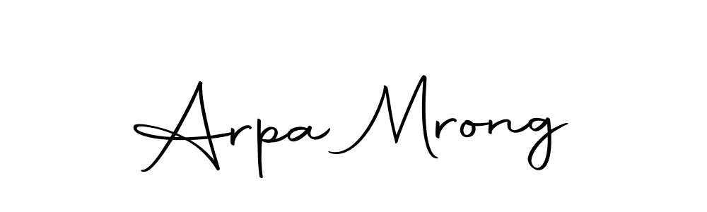 Design your own signature with our free online signature maker. With this signature software, you can create a handwritten (Autography-DOLnW) signature for name Arpa Mrong. Arpa Mrong signature style 10 images and pictures png