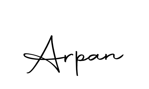 Create a beautiful signature design for name Arpan. With this signature (Autography-DOLnW) fonts, you can make a handwritten signature for free. Arpan signature style 10 images and pictures png