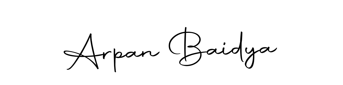 Create a beautiful signature design for name Arpan Baidya. With this signature (Autography-DOLnW) fonts, you can make a handwritten signature for free. Arpan Baidya signature style 10 images and pictures png