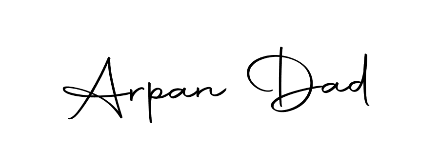 You should practise on your own different ways (Autography-DOLnW) to write your name (Arpan Dad) in signature. don't let someone else do it for you. Arpan Dad signature style 10 images and pictures png