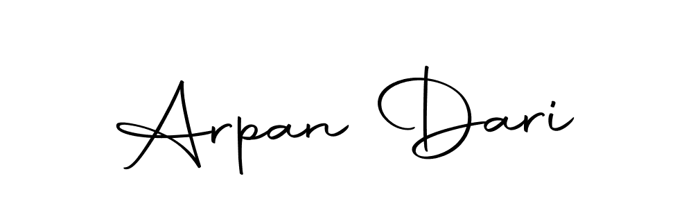 This is the best signature style for the Arpan Dari name. Also you like these signature font (Autography-DOLnW). Mix name signature. Arpan Dari signature style 10 images and pictures png