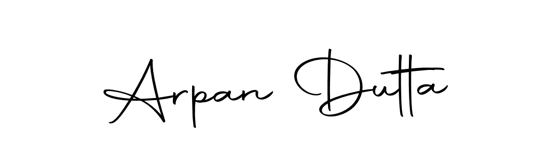 Design your own signature with our free online signature maker. With this signature software, you can create a handwritten (Autography-DOLnW) signature for name Arpan Dutta. Arpan Dutta signature style 10 images and pictures png