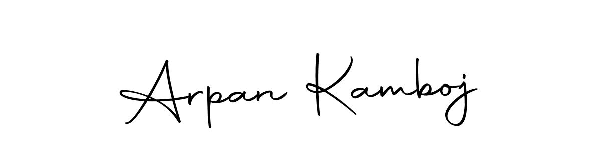 How to make Arpan Kamboj name signature. Use Autography-DOLnW style for creating short signs online. This is the latest handwritten sign. Arpan Kamboj signature style 10 images and pictures png