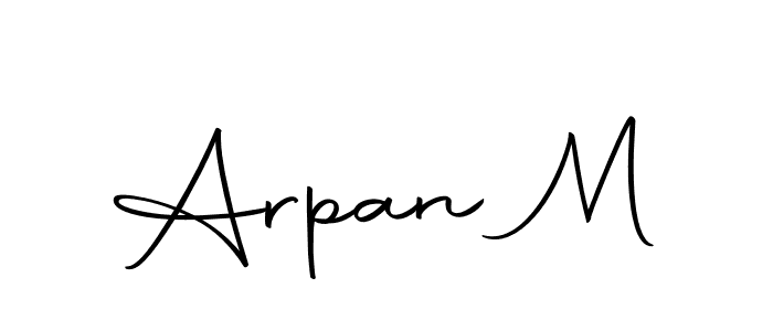 if you are searching for the best signature style for your name Arpan M. so please give up your signature search. here we have designed multiple signature styles  using Autography-DOLnW. Arpan M signature style 10 images and pictures png