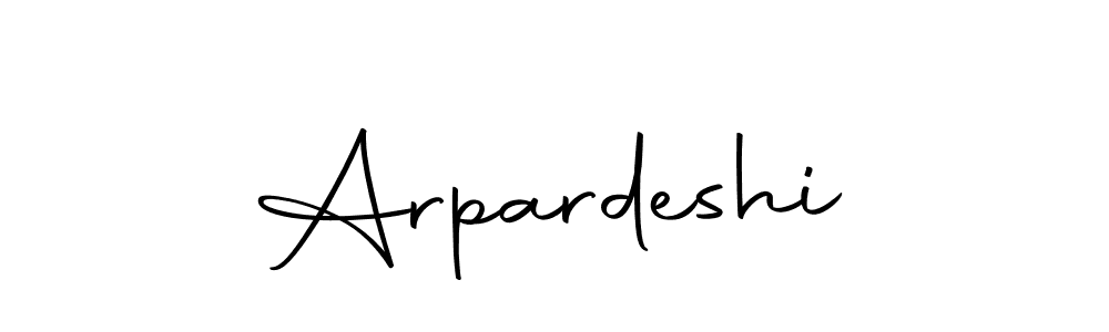 Design your own signature with our free online signature maker. With this signature software, you can create a handwritten (Autography-DOLnW) signature for name Arpardeshi. Arpardeshi signature style 10 images and pictures png
