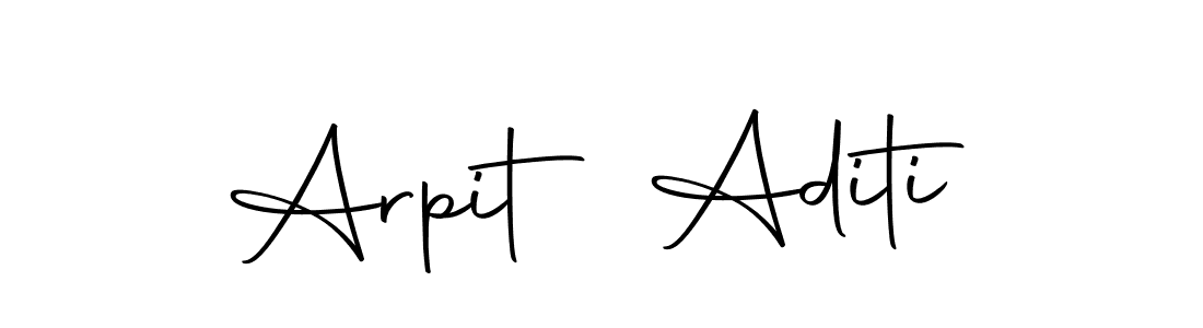 Make a beautiful signature design for name Arpit Aditi. With this signature (Autography-DOLnW) style, you can create a handwritten signature for free. Arpit Aditi signature style 10 images and pictures png