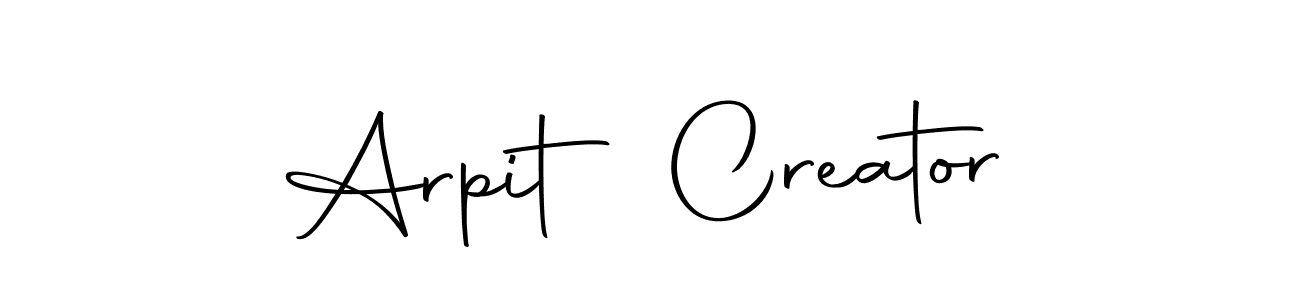 Also You can easily find your signature by using the search form. We will create Arpit Creator name handwritten signature images for you free of cost using Autography-DOLnW sign style. Arpit Creator signature style 10 images and pictures png