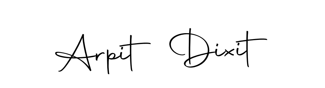 How to make Arpit Dixit name signature. Use Autography-DOLnW style for creating short signs online. This is the latest handwritten sign. Arpit Dixit signature style 10 images and pictures png