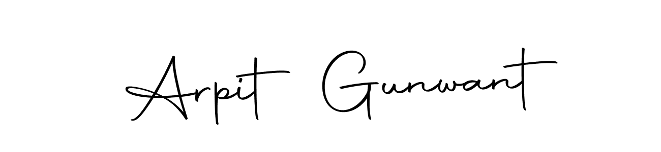 Make a beautiful signature design for name Arpit Gunwant. Use this online signature maker to create a handwritten signature for free. Arpit Gunwant signature style 10 images and pictures png
